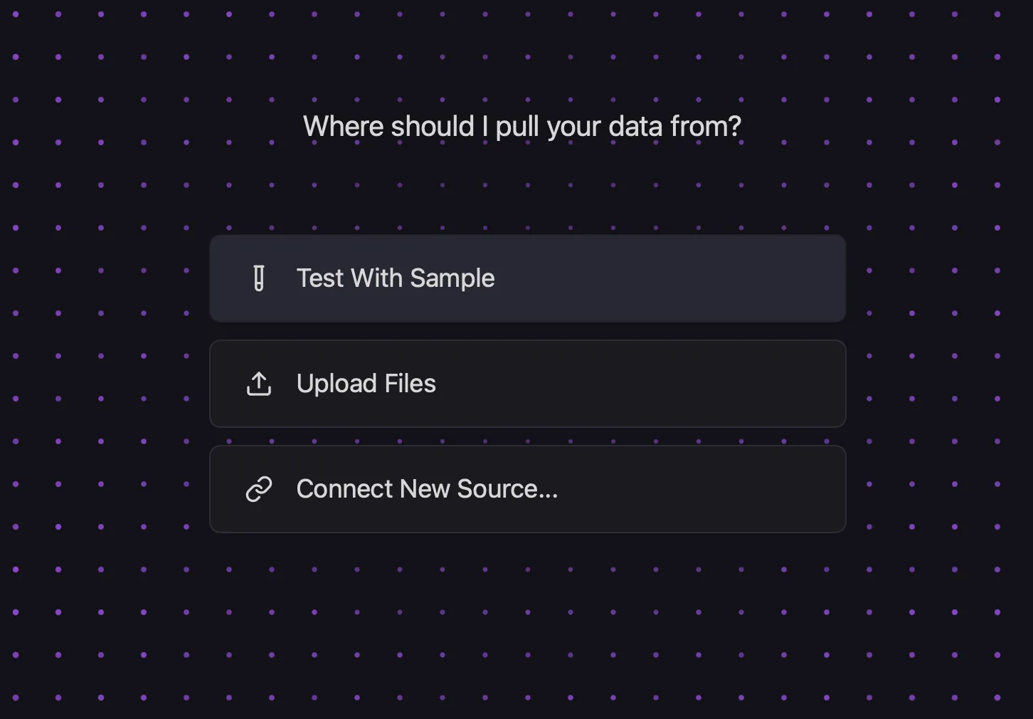 Onboarding screen